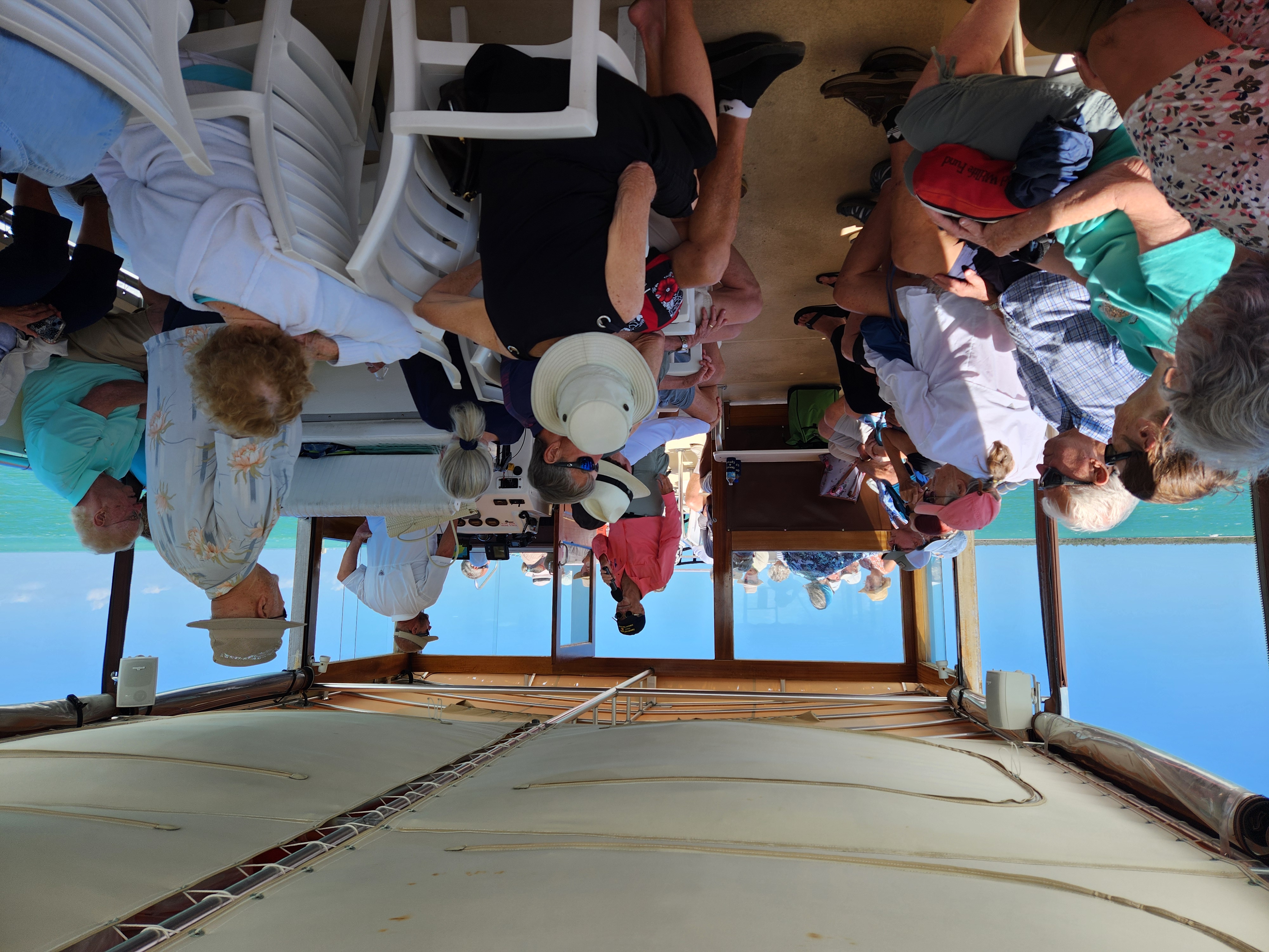 Author and historian, Robert N. Macomber is often hired to narrate boat trips for special groups as he is a great storyteller of area history.